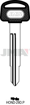 HOND-29DP KULCS               Honda hosszú HD56RP31/HON68RBP