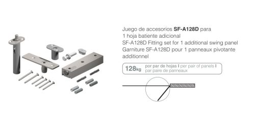 SF-A128D HARMÓNIKA AJTÓ NYÍLÓ SZÁRNY SZETT 
